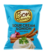 Bon Chance keptos duonos lazdelės grietinės ir svogūno skonio, 150g.