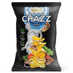 CHAZZ HAND COOKED potato chips with Greek Kebab taste, 90g.