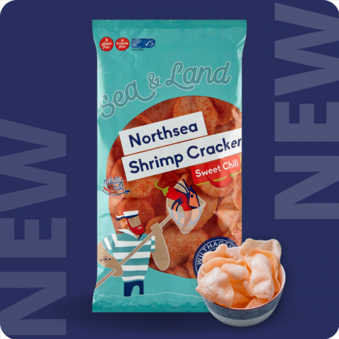 North Sea shrimp snack with...