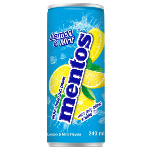 Lemon-flavoured soft drink...