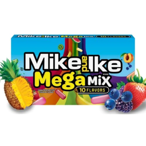10 garšu saldumi MIKE&IKE