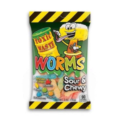 Sour gummy worms TOXIC WASTE