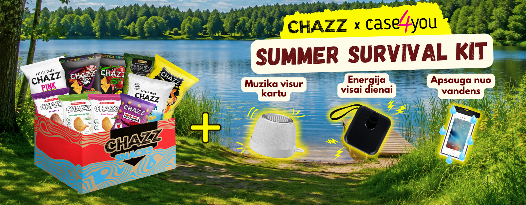 CHAZZ x Case4You: viskas, ko reikia vasarai