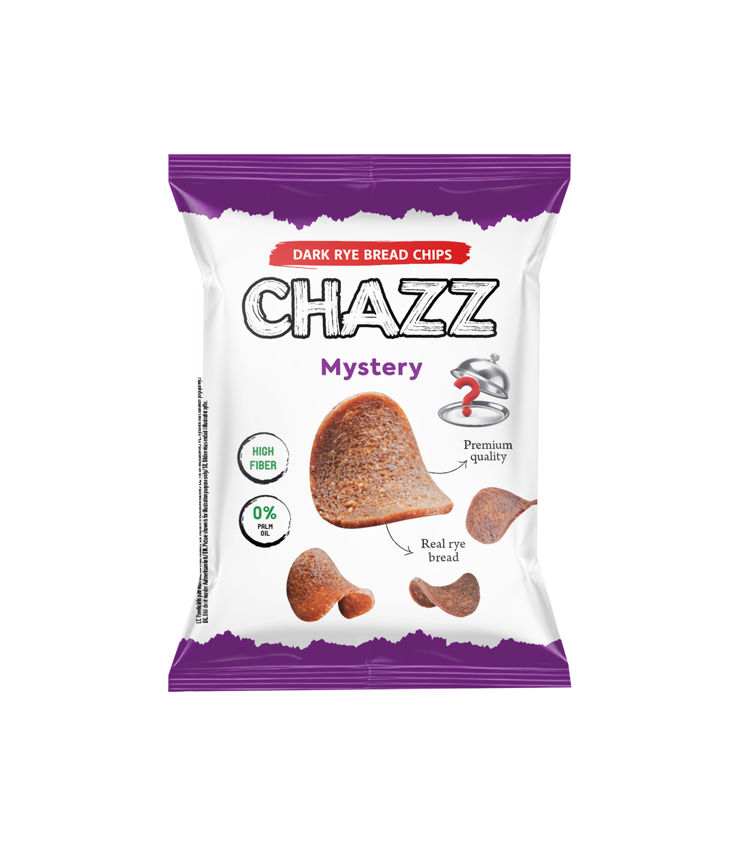CHAZZ juodos duonos traškučiai, paslaptingo skonio, 100g.