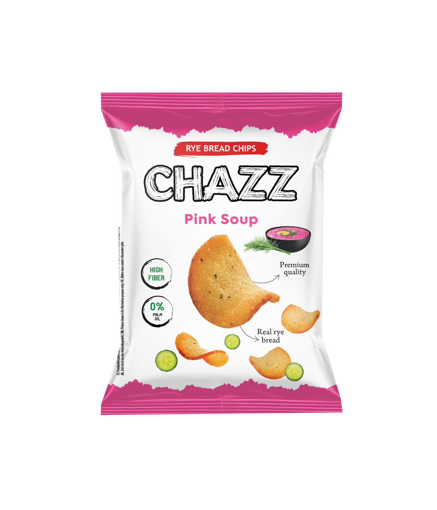 CHAZZ duonos traškučiai šaltibarščių skonio, 100g.
