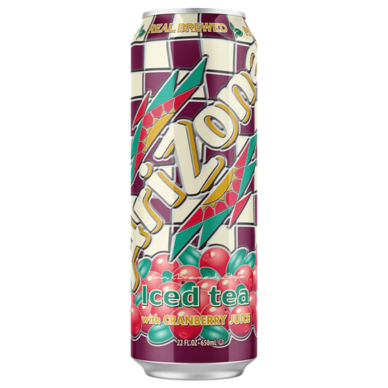 Tea with cranberry flavours refreshing drink ARIZONA