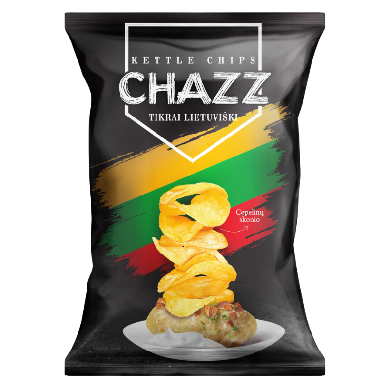 CHAZZ HAND COOKED Zeppelin-flavoured potato chips