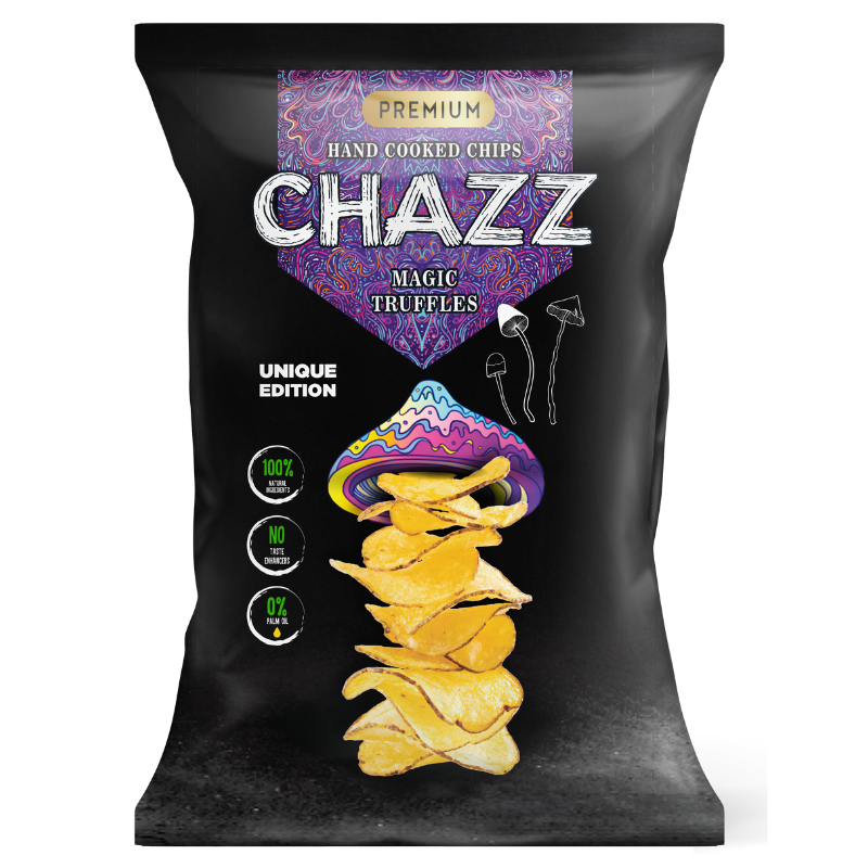 CHAZZ HAND COOKED Potato chips with truffles