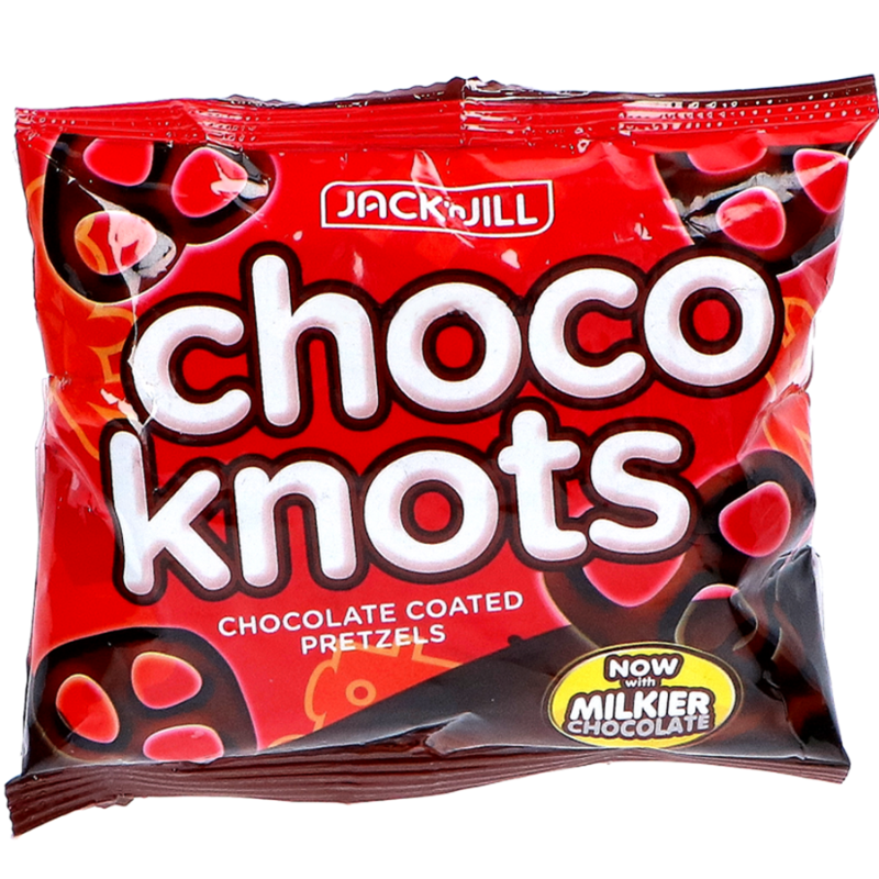 Pretzeliai su šokoladiniu glaistu Choco Knots