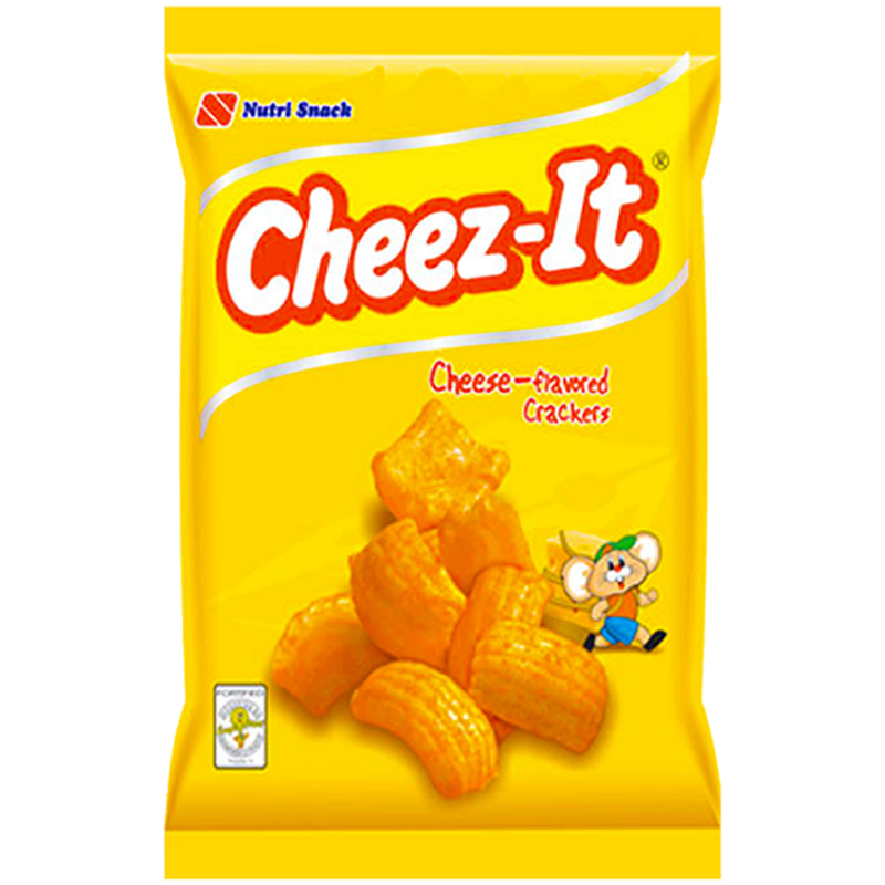 Cheese flavoured crackers