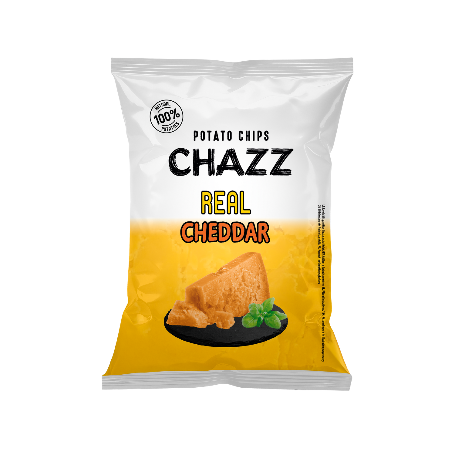 CHAZZ bulvių traškučiai su čederio sūriu