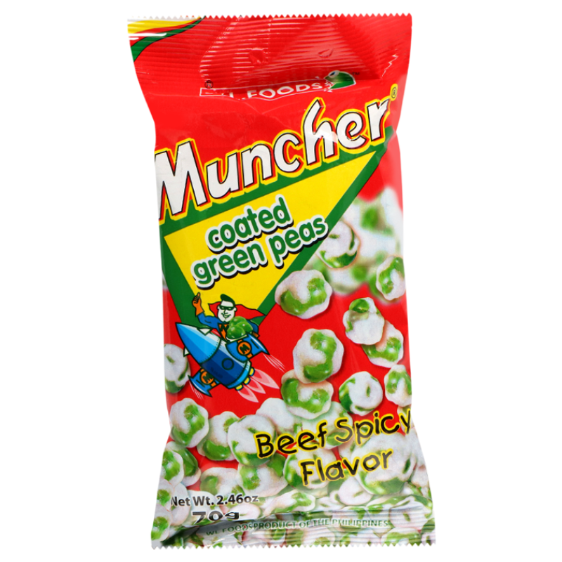 Beef flavoured pea snack