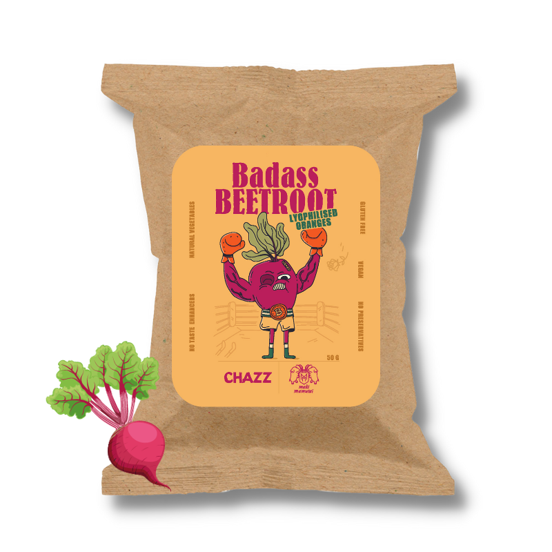 Badass Beetroot Chips Orange Flavour