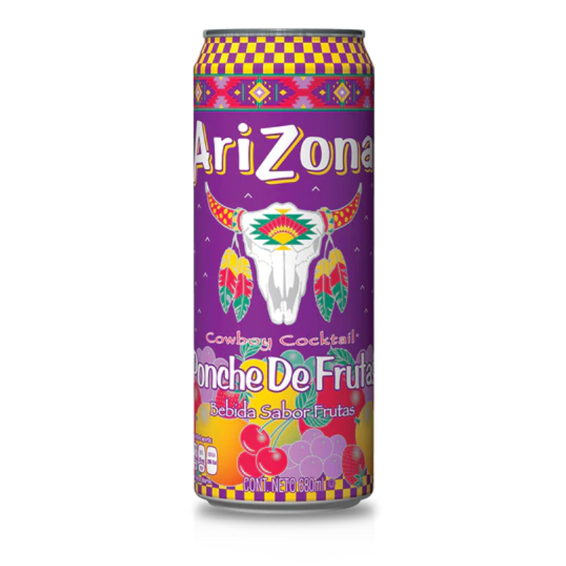 Fruit punch flavoured soft drink ARIZONA