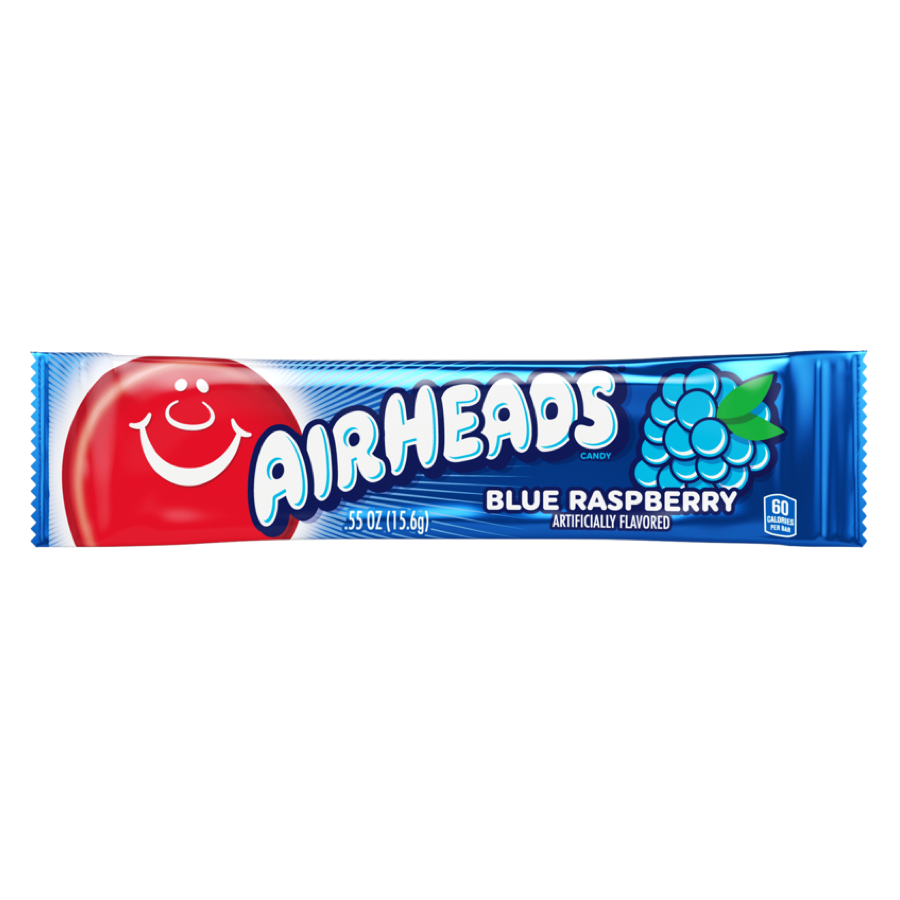 Raspberry flavoured candies AIRHEADS