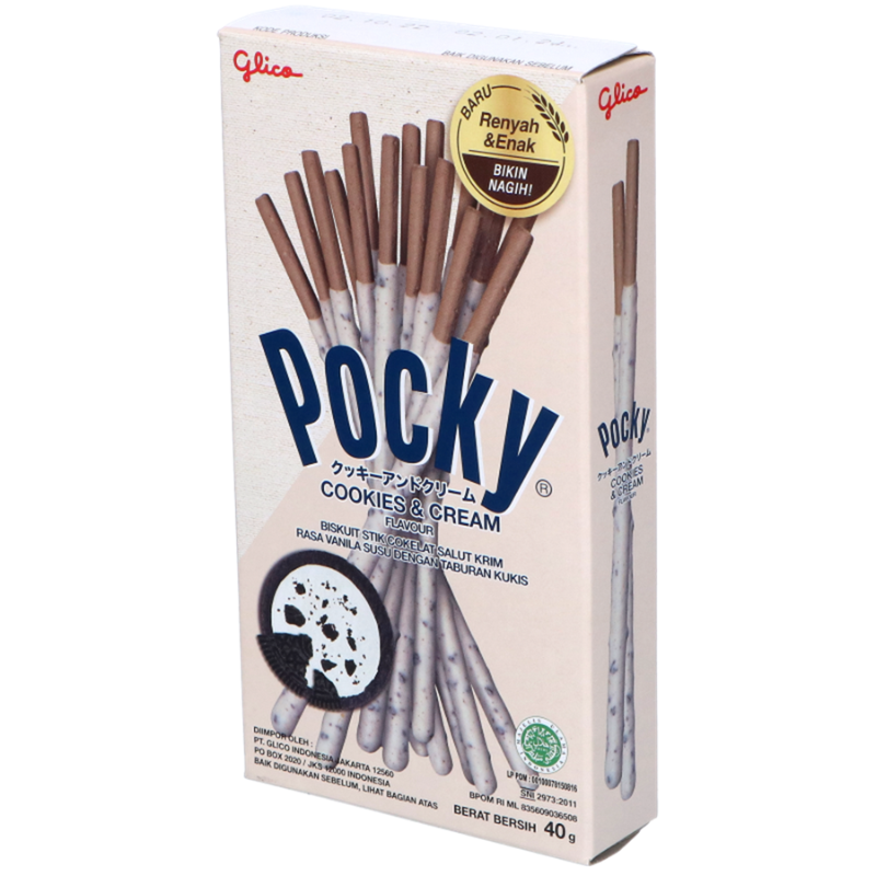 Cookies and cream flavour sticks POCKY