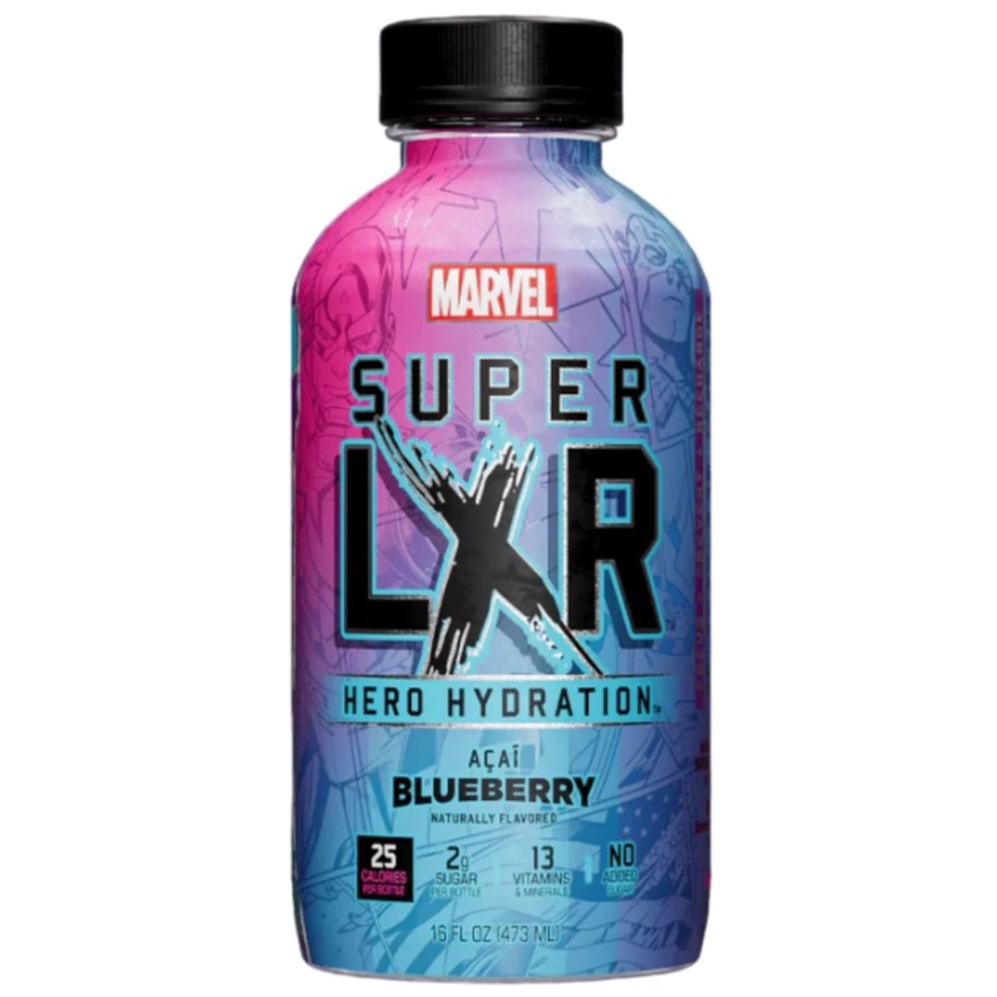 Marvel Blueberry Flavored Soft Drink Arizona