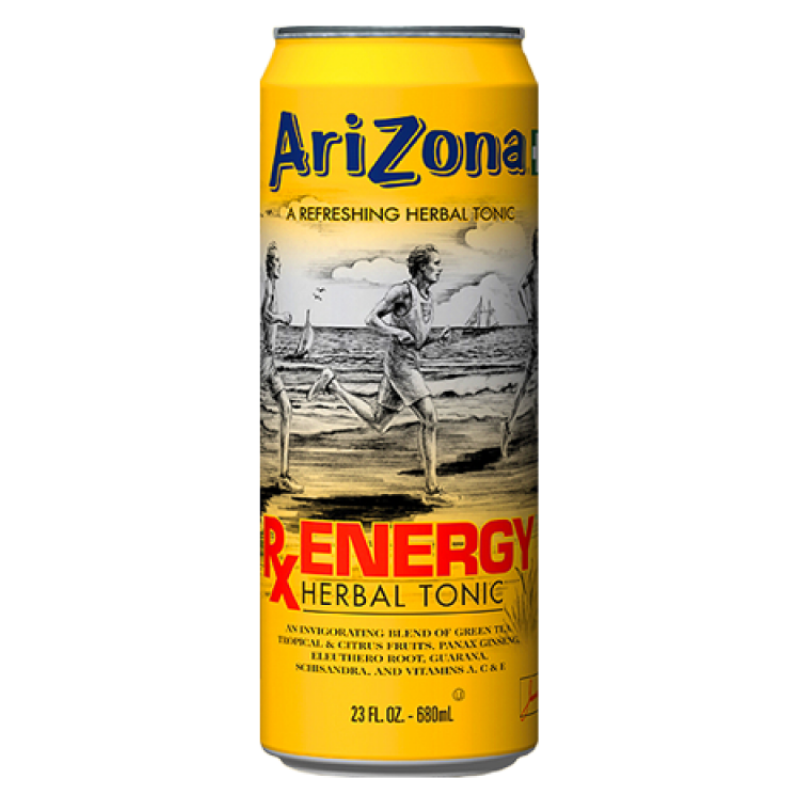 Energy tea-flavoured soft drink ARIZONA