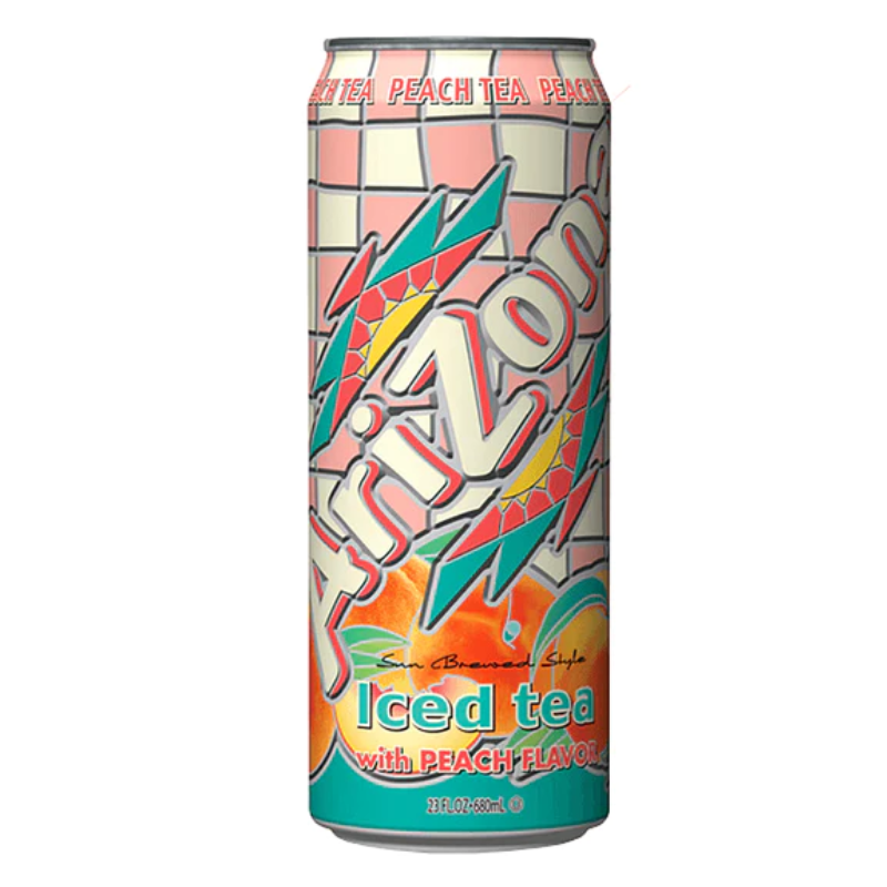 Peach tea flavoured soft drink ARIZONA