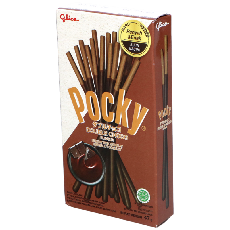 Šokoladinės lazdelės su šokolado glaistu POCKY