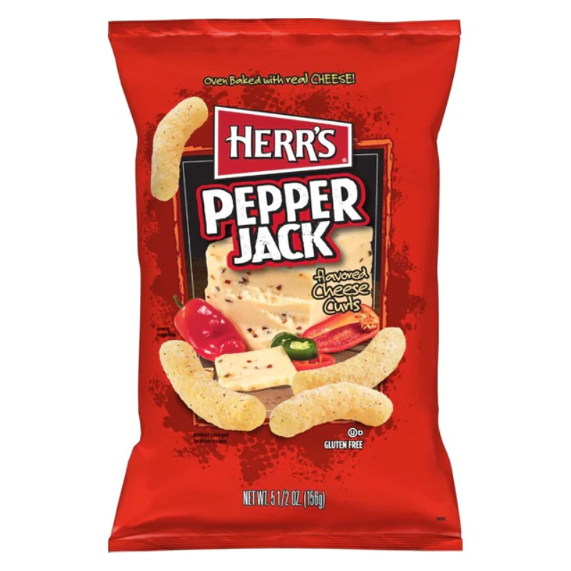 Pepper and cheese flavoured chips Herr's (156 g)