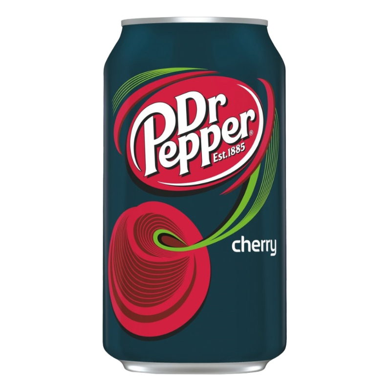 Cherry-flavoured carbonated soft drink Dr Pepper