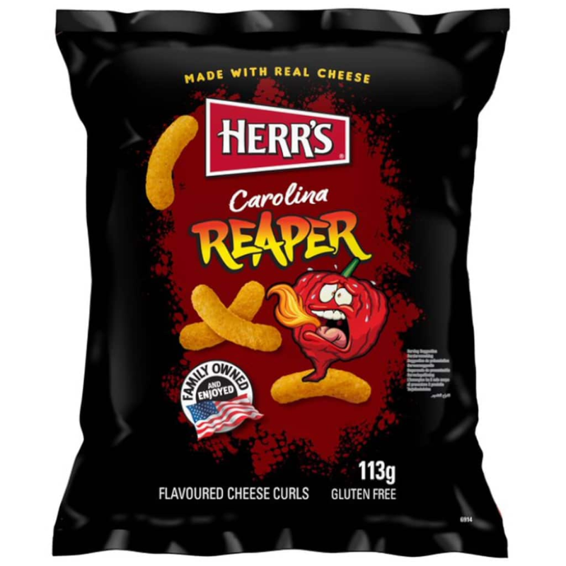 Traškučiai Herr's su Carolina Reaper paprika