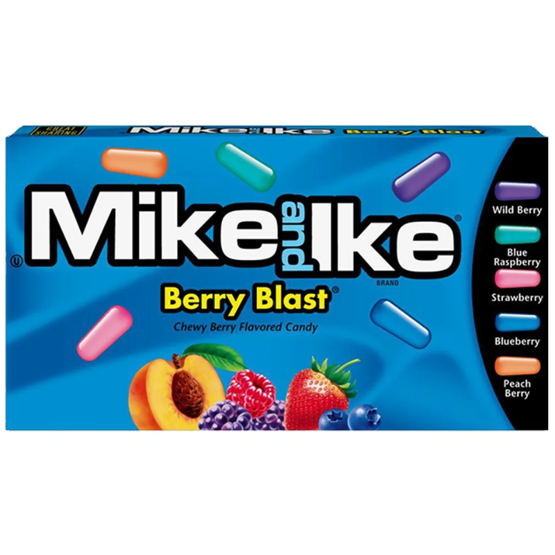 Uogų skonio saldainiai MIKE AND IKE ORIGINAL