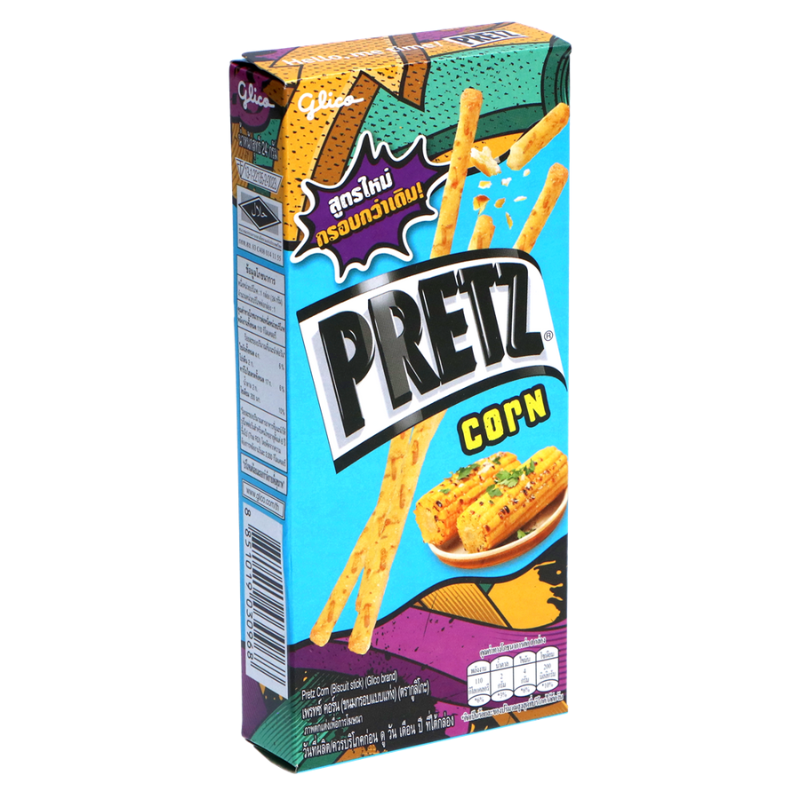 Pretzel sticks with corn flavour