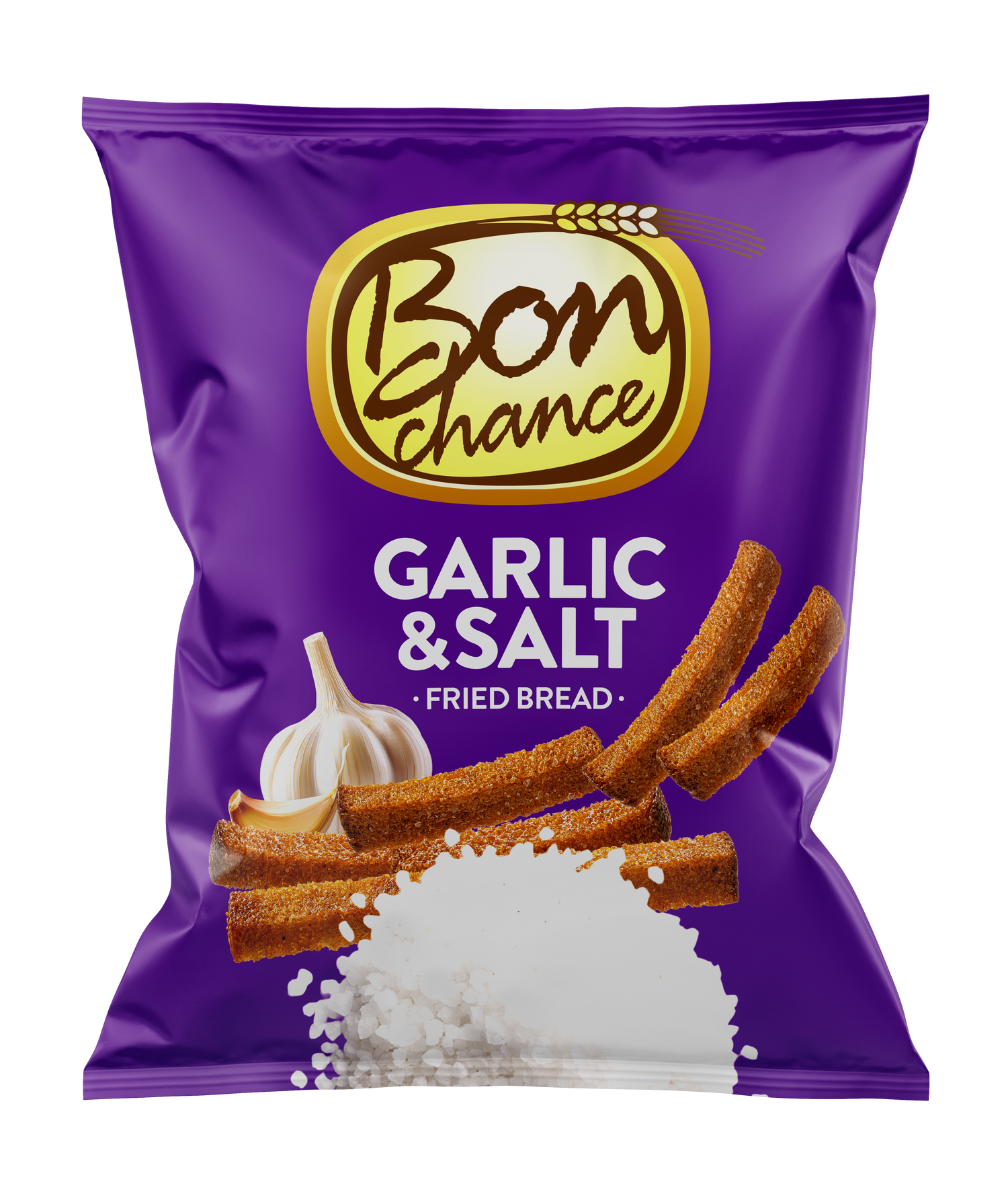 BON CHANCE fried bread garlic and salt flavor, 150g.
