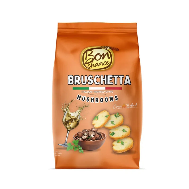BON CHANCE bruschetta bread crisps, mushroom flavor, 70g.