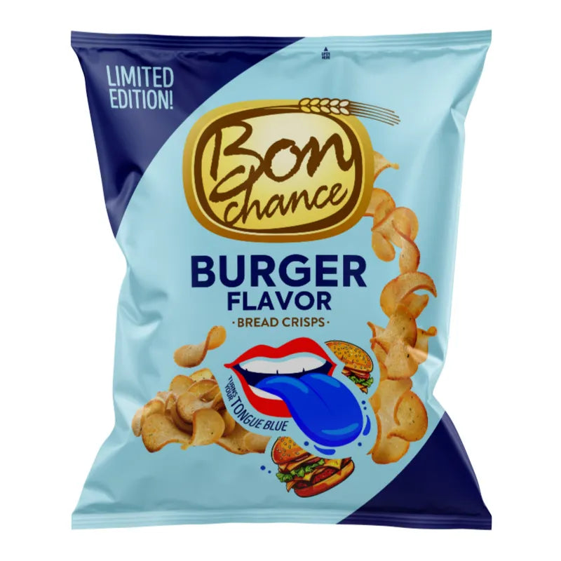 BON CHANCE duonos traškučiai, mėsainio skonio, 120g.