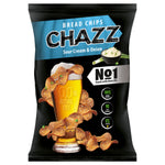 CHAZZ Bread crisps in sour cream and onion flavor, 100g. 