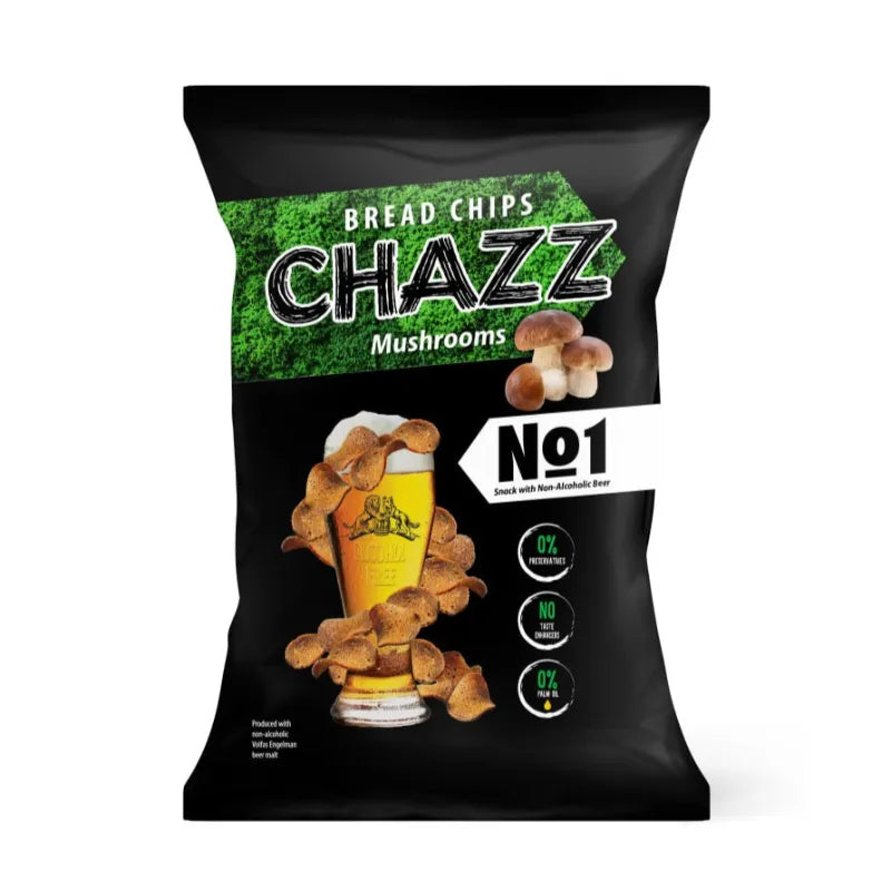 CHAZZ bread chips mushroom flavor, 100g.