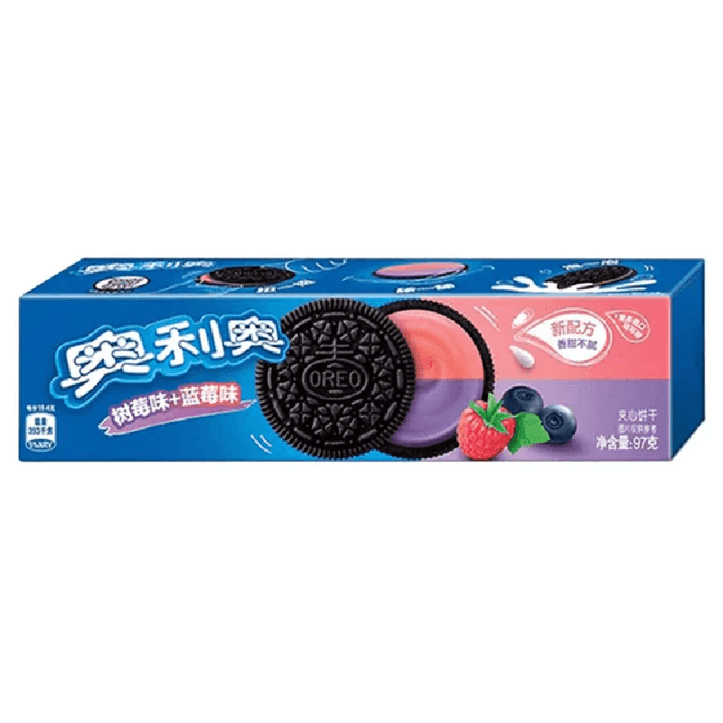 Mėlynių ir aviečių skonio sausainiai OREO