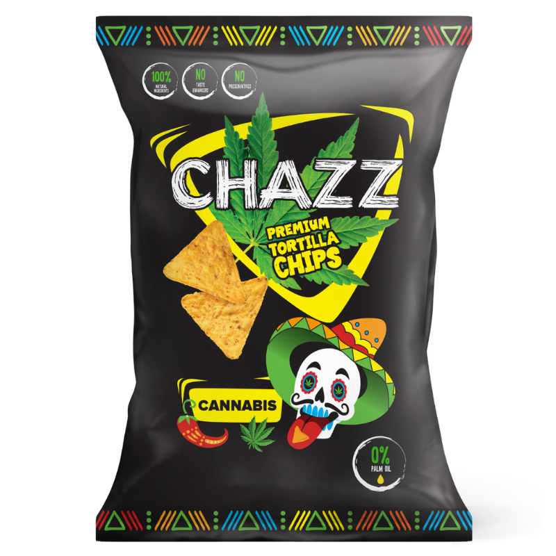 CHAZZ hemp and jalapeno flavoured tortilla chips