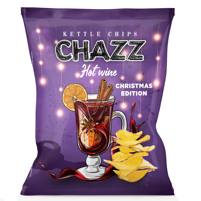 CHAZZ HAND COOKED Mulled wine flavour potato chips