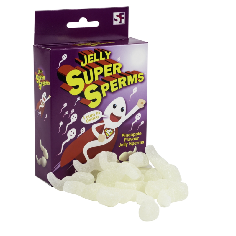 Sperm-shaped gummies