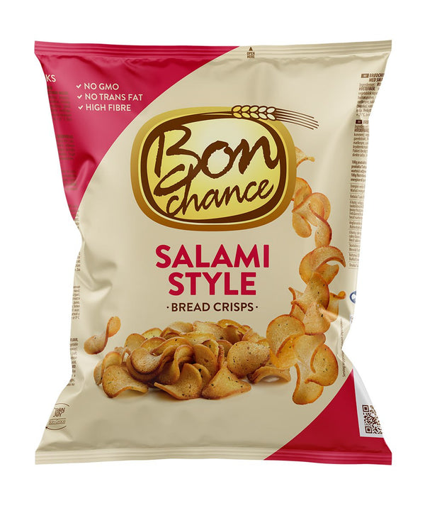 BON CHANCE bread crisps, salami flavour, 120g.