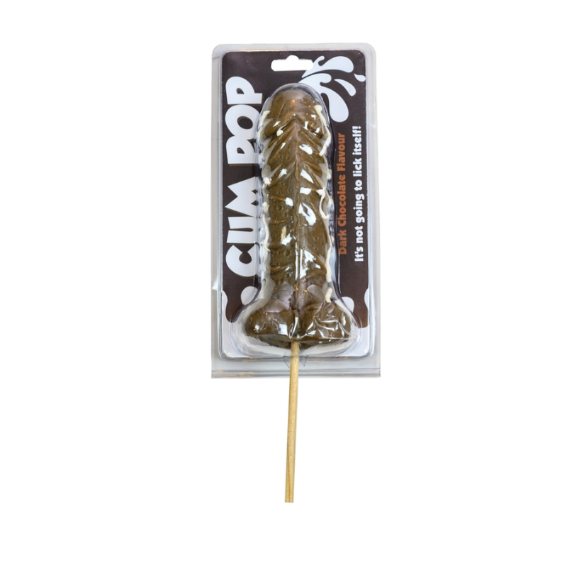 Dark chocolate flavoured dick on a stick